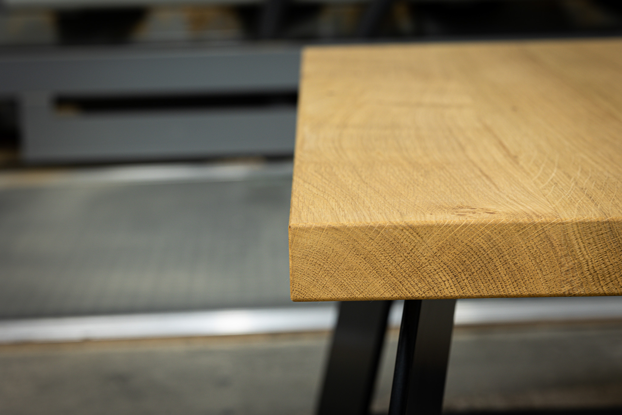Massivholz Couchtisch Eiche Gerade Kante-Handgefertigtes Design nach Maß